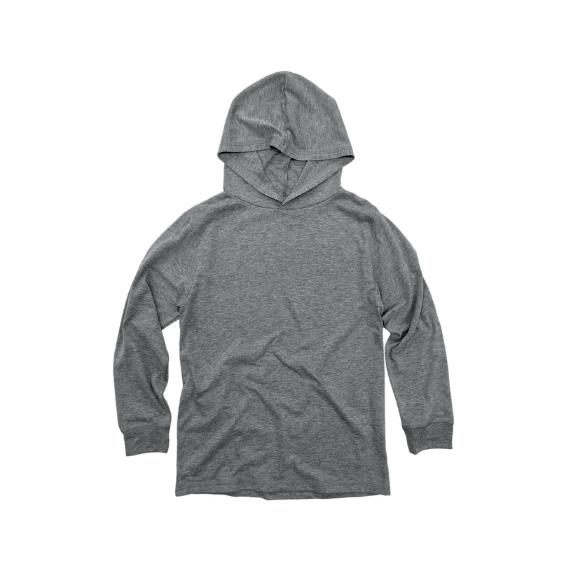 Youth Hooded Long Sleeve Triblend Tee